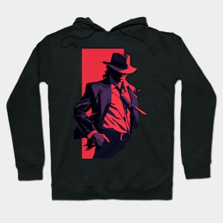 Music Icon - Red and Black - Pop Music Hoodie